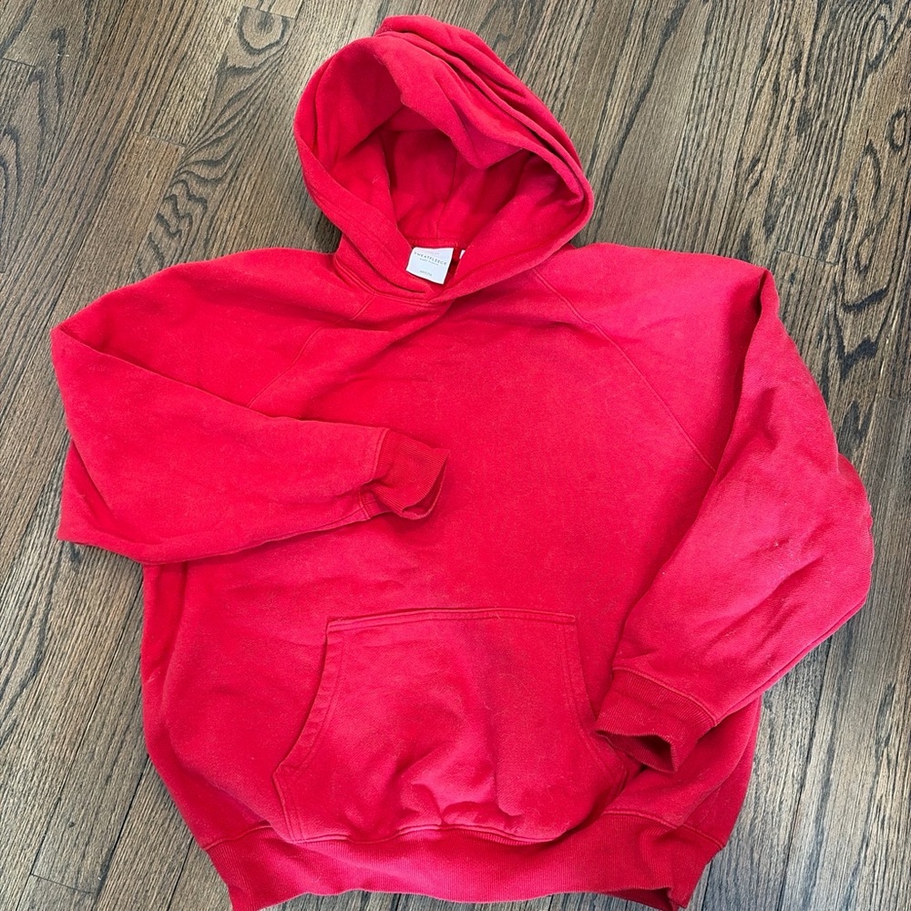 Aritzia Cherry Red Mega Fit Hoodie
